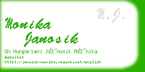 monika janosik business card